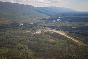 View of Fort Ware from above looking Southeast