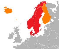 Map of Scandinavia