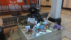 Michael Bond Passed Away Paddington Bear Statue