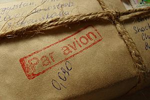 Par avion air mail