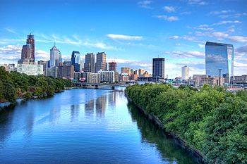 Philadelphia skyline August 2007