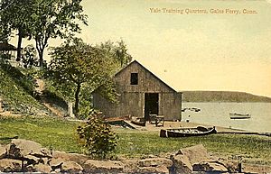 PostcardGalesFerryCTYaleTrainingQuarters1907to1915