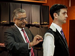 Raja Daswani Fitting