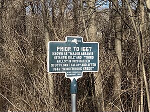 Stuyvesant Falls historical marker