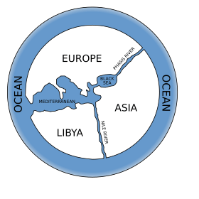 Anaximander world map-en