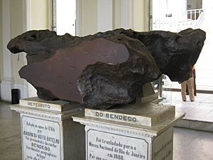 Bendegó meteorite, front, National Museum, Rio de Janeiro