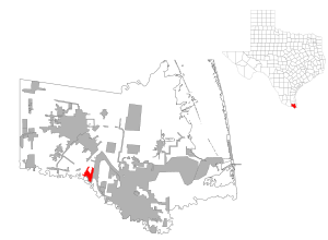 Location within the state of Texas