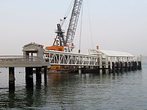 Construction of new Gate G near the Ferry Building, November 2018