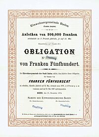 Einwohnergemeinde Baden 1874