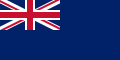 Royal blue flag with Union Flag as top-left quarter.