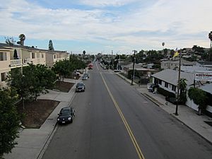 Looking south into Grant Hill from Market and 28th Streets