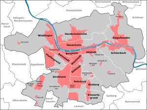 Heidelberg Stadtteile 2012