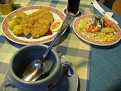 IMG 0769 - Obertraun - Gasthof Dachsteinhof - Wiener Schnitzel