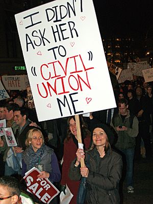 New York City Proposition 8 Protest outside LDS temple 20