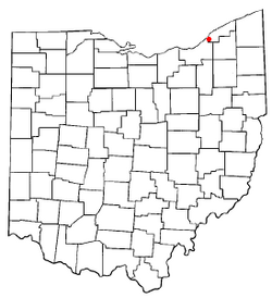 Location of Wickliffe, Ohio