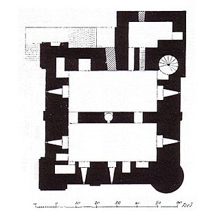 Rochester Castle keep plan