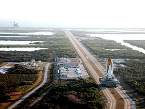 STS-98 Atlantis on the crawler