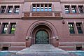 Sever Hall, west side entrance