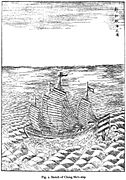 Sketch of Cheng Ho's ship