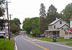 Slate Hill, looking east along US 6.