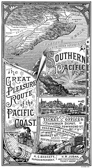 The Great Pleasure Route of the Pacific Coast Southern Pacific Railroad 1885