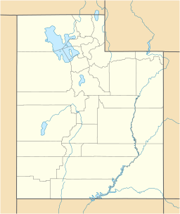 Location of Tony Grove Lake in Utah, USA.