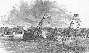 USS Varuna sinking