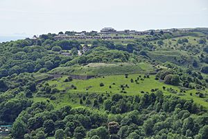 Western Heights from Dover Castle