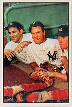 Yogi Berra, Hank Bauer, Mickey Mantle