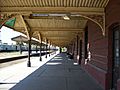 Andén de la estación Tandil hacia el noreste