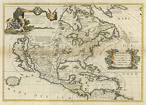 Coronelli America Settentrionale Colle Nuove Scoperti fin all' Anno 1688 UTA