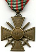Croix de Guerre 1939 France REVERS