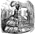 Cutaway sketch of crinoline