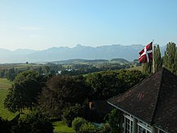 Gerzensee - flag, mountain