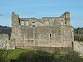 Great Tower, Chepstow Castle, from Welsh St car park