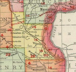 Louisa County Iowa 1903