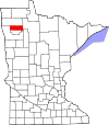 State map highlighting Pennington County