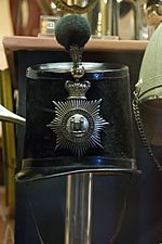 Officer's Shako of the Northumberland Light Infantry Militia 1855 - 1861.JPG