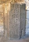 Part of the original shaft of the Edinburgh mercat cross