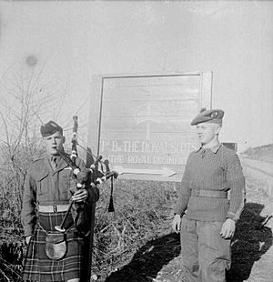 Royal Scots piper 12-1953