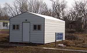 Rudy's Library, Monowi, Nebraska, USA