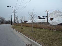 South Chicago salt pile