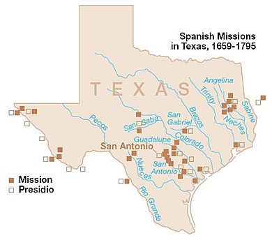 Spanish Missions in Texas