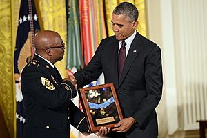 WWI Soldier Pvt. Henry Johnson receives Medal of Honor 150602-D-BN624-276