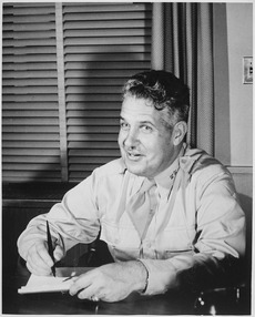(Major General Leslie R. Groves, in charge of the Manhattan Project.) - NARA - 535931