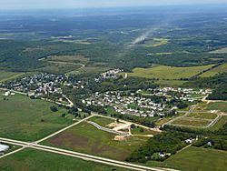 Aerial view of Blue Mounds