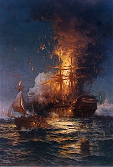 Burning of the uss philadelphia