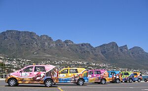 Cape Town Taxicab in Campsbay