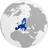 Map of the European Union and the UK