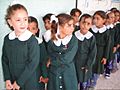 Girls lining up for class - Flickr - Al Jazeera English